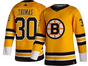Youth Boston Bruins Tim Thomas Adidas Breakaway 2020/21 Special Edition Jersey - Gold