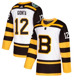 Men's Boston Bruins Brian Gionta Adidas Authentic 2019 Winter Classic Jersey - White