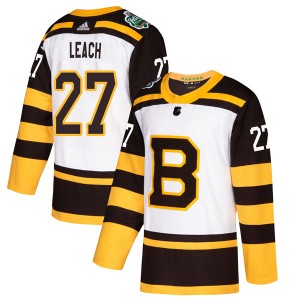 Men's Boston Bruins Reggie Leach Adidas Authentic 2019 Winter Classic Jersey - White