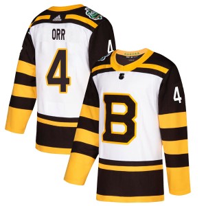 Men's Boston Bruins Bobby Orr Adidas Authentic 2019 Winter Classic Jersey - White