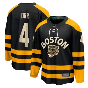 Youth Boston Bruins Bobby Orr Fanatics Branded Breakaway 2023 Winter Classic Jersey - Black