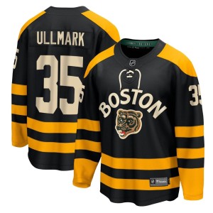 Youth Boston Bruins Linus Ullmark Fanatics Branded Breakaway 2023 Winter Classic Jersey - Black