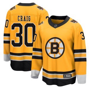 Youth Boston Bruins Jim Craig Fanatics Branded Breakaway 2020/21 Special Edition Jersey - Gold