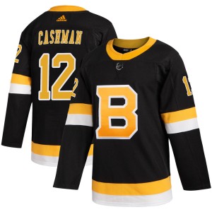 Youth Boston Bruins Wayne Cashman Adidas Authentic Alternate Jersey - Black