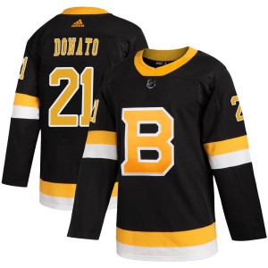 Youth Boston Bruins Ted Donato Adidas Authentic Alternate Jersey - Black