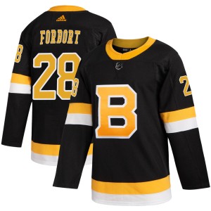 Youth Boston Bruins Derek Forbort Adidas Authentic Alternate Jersey - Black