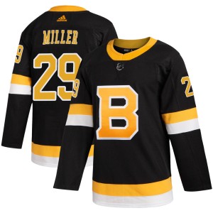 Youth Boston Bruins Jay Miller Adidas Authentic Alternate Jersey - Black