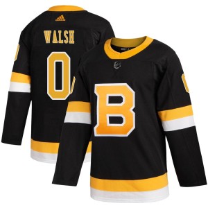 Youth Boston Bruins Reilly Walsh Adidas Authentic Alternate Jersey - Black