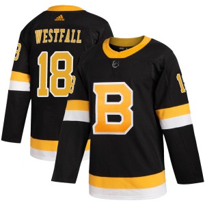 Youth Boston Bruins Ed Westfall Adidas Authentic Alternate Jersey - Black