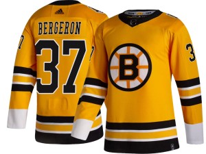 Men's Boston Bruins Patrice Bergeron Adidas Breakaway 2020/21 Special Edition Jersey - Gold