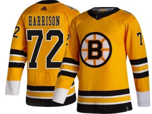 Men's Boston Bruins Brett Harrison Adidas Breakaway 2020/21 Special Edition Jersey - Gold
