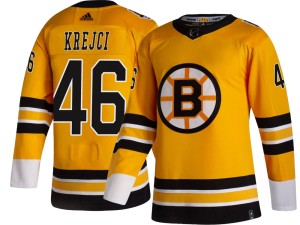 Men's Boston Bruins David Krejci Adidas Breakaway 2020/21 Special Edition Jersey - Gold