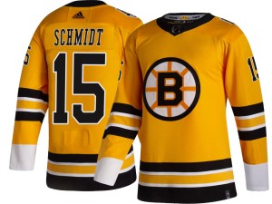 Men's Boston Bruins Milt Schmidt Adidas Breakaway 2020/21 Special Edition Jersey - Gold