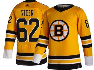 Men's Boston Bruins Oskar Steen Adidas Breakaway 2020/21 Special Edition Jersey - Gold