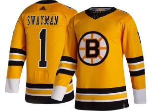 Men's Boston Bruins Jeremy Swayman Adidas Breakaway 2020/21 Special Edition Jersey - Gold