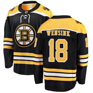 Men's Boston Bruins John Wensink Fanatics Branded Breakaway Home Jersey - Black