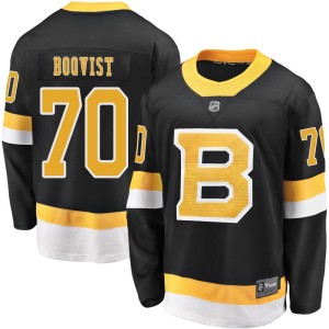 Men's Boston Bruins Jesper Boqvist Fanatics Branded Premier Breakaway Alternate Jersey - Black