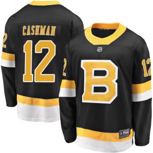 Men's Boston Bruins Wayne Cashman Fanatics Branded Premier Breakaway Alternate Jersey - Black