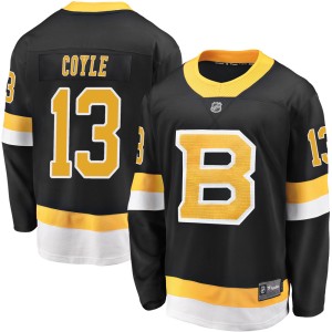 Men's Boston Bruins Charlie Coyle Fanatics Branded Premier Breakaway Alternate Jersey - Black