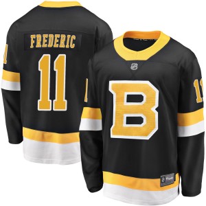 Men's Boston Bruins Trent Frederic Fanatics Branded Premier Breakaway Alternate Jersey - Black