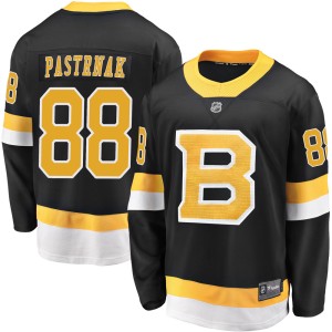 Men's Boston Bruins David Pastrnak Fanatics Branded Premier Breakaway Alternate Jersey - Black