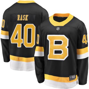 Men's Boston Bruins Tuukka Rask Fanatics Branded Premier Breakaway Alternate Jersey - Black