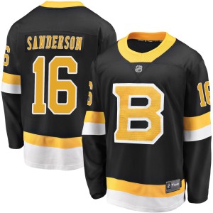 Men's Boston Bruins Derek Sanderson Fanatics Branded Premier Breakaway Alternate Jersey - Black