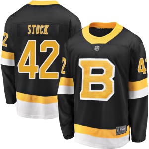 Men's Boston Bruins Pj Stock Fanatics Branded Premier Breakaway Alternate Jersey - Black