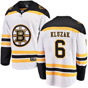 Youth Boston Bruins Gord Kluzak Fanatics Branded Breakaway Away Jersey - White