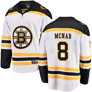 Youth Boston Bruins Peter Mcnab Fanatics Branded Breakaway Away Jersey - White