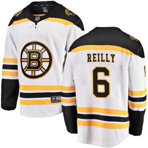 Youth Boston Bruins Mike Reilly Fanatics Branded Breakaway Away Jersey - White