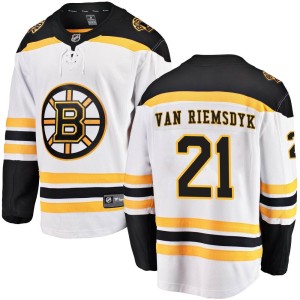 Youth Boston Bruins James van Riemsdyk Fanatics Branded Breakaway Away Jersey - White