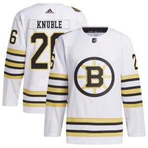Youth Boston Bruins Mike Knuble Adidas Authentic 100th Anniversary Primegreen Jersey - White