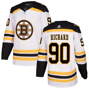 Youth Boston Bruins Anthony Richard Adidas Authentic Away Jersey - White