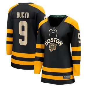 Women's Boston Bruins Johnny Bucyk Fanatics Branded Breakaway 2023 Winter Classic Jersey - Black