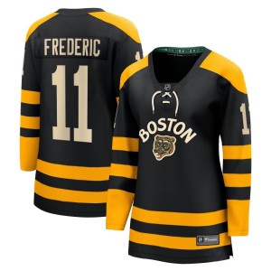 Women's Boston Bruins Trent Frederic Fanatics Branded Breakaway 2023 Winter Classic Jersey - Black