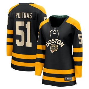 Women's Boston Bruins Matthew Poitras Fanatics Branded Breakaway 2023 Winter Classic Jersey - Black
