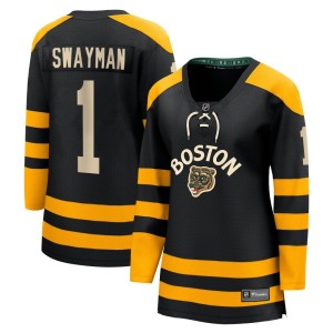 Women's Boston Bruins Jeremy Swayman Fanatics Branded Breakaway 2023 Winter Classic Jersey - Black