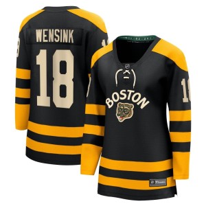 Women's Boston Bruins John Wensink Fanatics Branded Breakaway 2023 Winter Classic Jersey - Black
