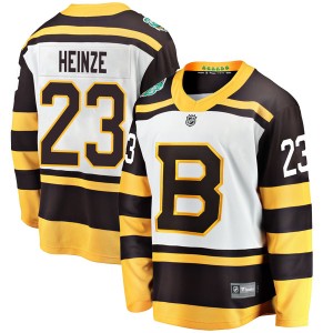 Men's Boston Bruins Steve Heinze Fanatics Branded 2019 Winter Classic Breakaway Jersey - White