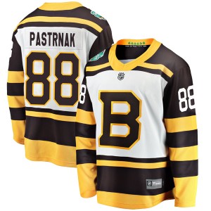 Men's Boston Bruins David Pastrnak Fanatics Branded 2019 Winter Classic Breakaway Jersey - White