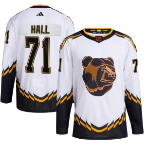 Youth Boston Bruins Taylor Hall Adidas Authentic Reverse Retro 2.0 Jersey - White