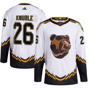 Youth Boston Bruins Mike Knuble Adidas Authentic Reverse Retro 2.0 Jersey - White