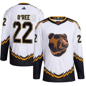 Youth Boston Bruins Willie O'ree Adidas Authentic Reverse Retro 2.0 Jersey - White