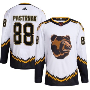 Youth Boston Bruins David Pastrnak Adidas Authentic Reverse Retro 2.0 Jersey - White