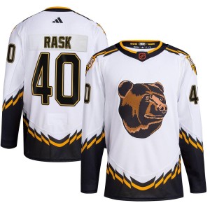 Youth Boston Bruins Tuukka Rask Adidas Authentic Reverse Retro 2.0 Jersey - White