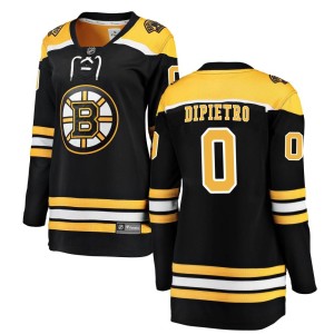 Women's Boston Bruins Michael DiPietro Fanatics Branded Breakaway Home Jersey - Black