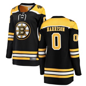 Women's Boston Bruins Brett Harrison Fanatics Branded Breakaway Home Jersey - Black