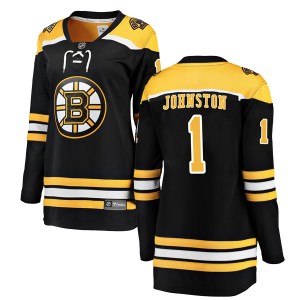Women's Boston Bruins Eddie Johnston Fanatics Branded Breakaway Home Jersey - Black