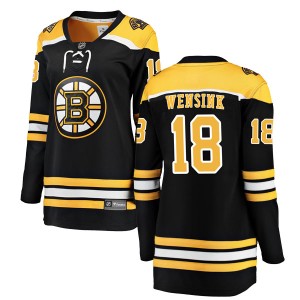 Women's Boston Bruins John Wensink Fanatics Branded Breakaway Home Jersey - Black